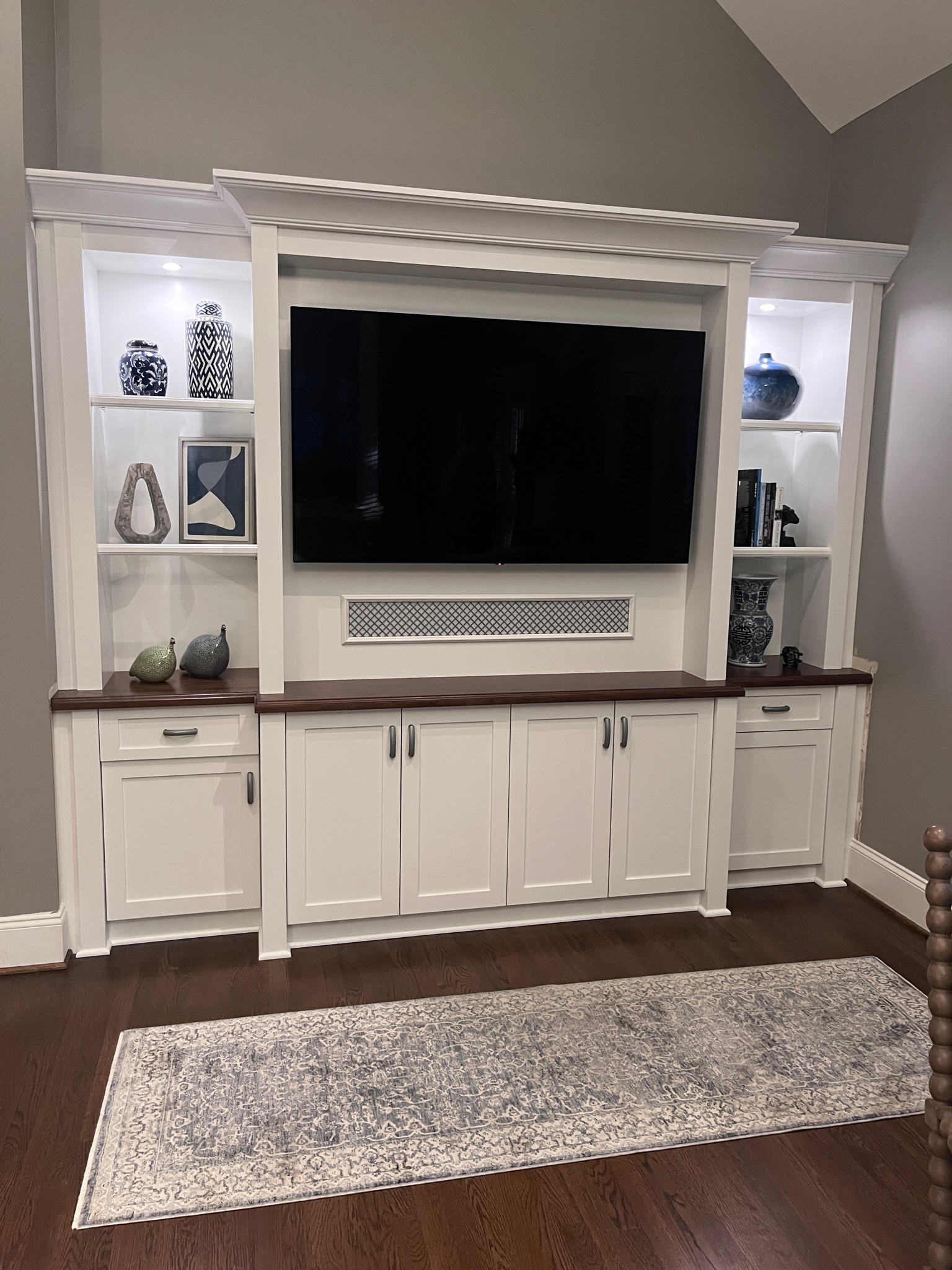 Entertainment Center with Sound Bar panel