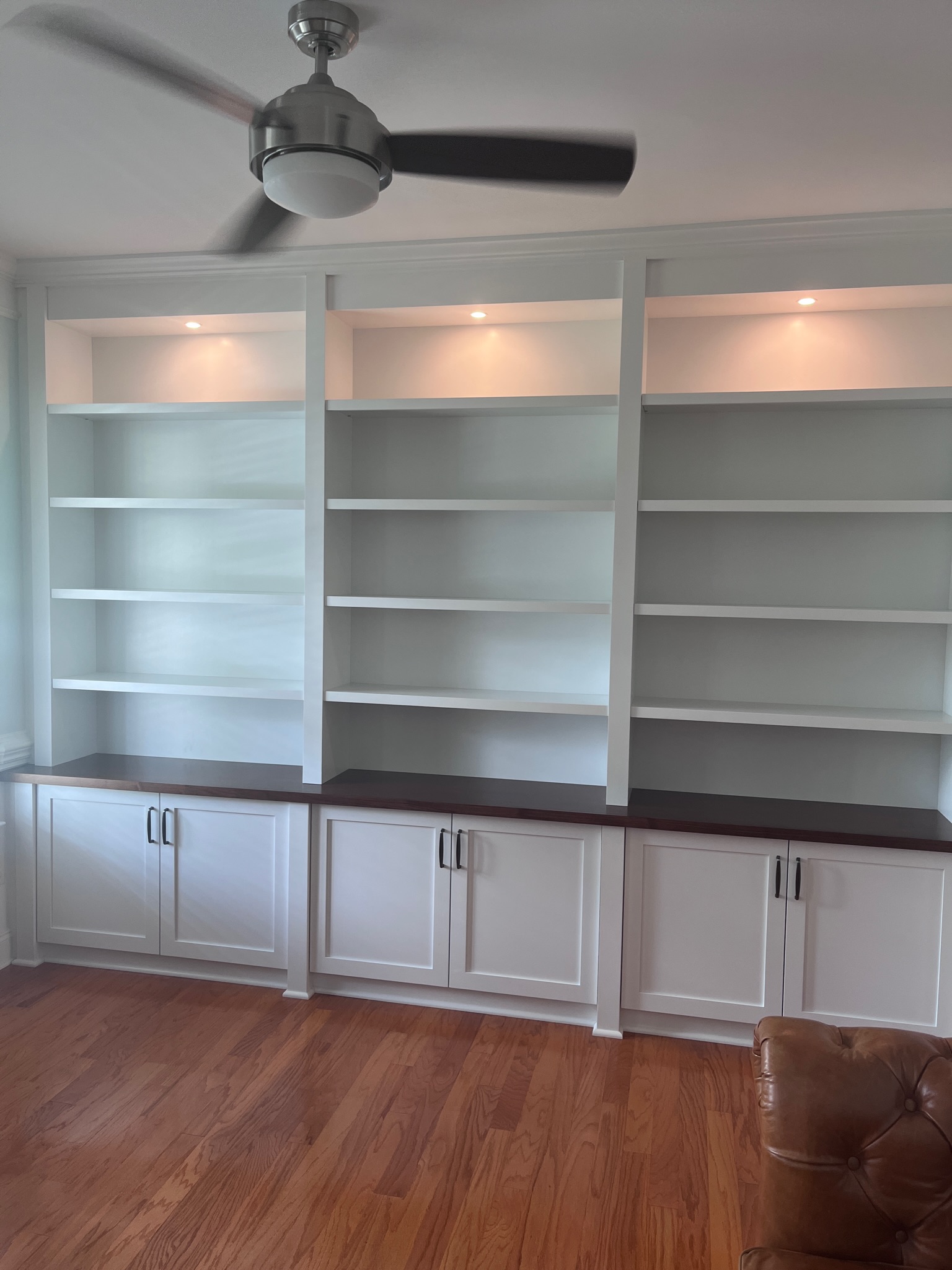 Custom cabinets and display shelves